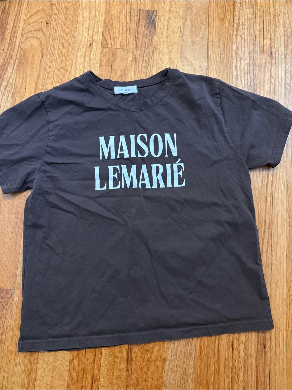 Kids Black Tee with Light Blue Logo